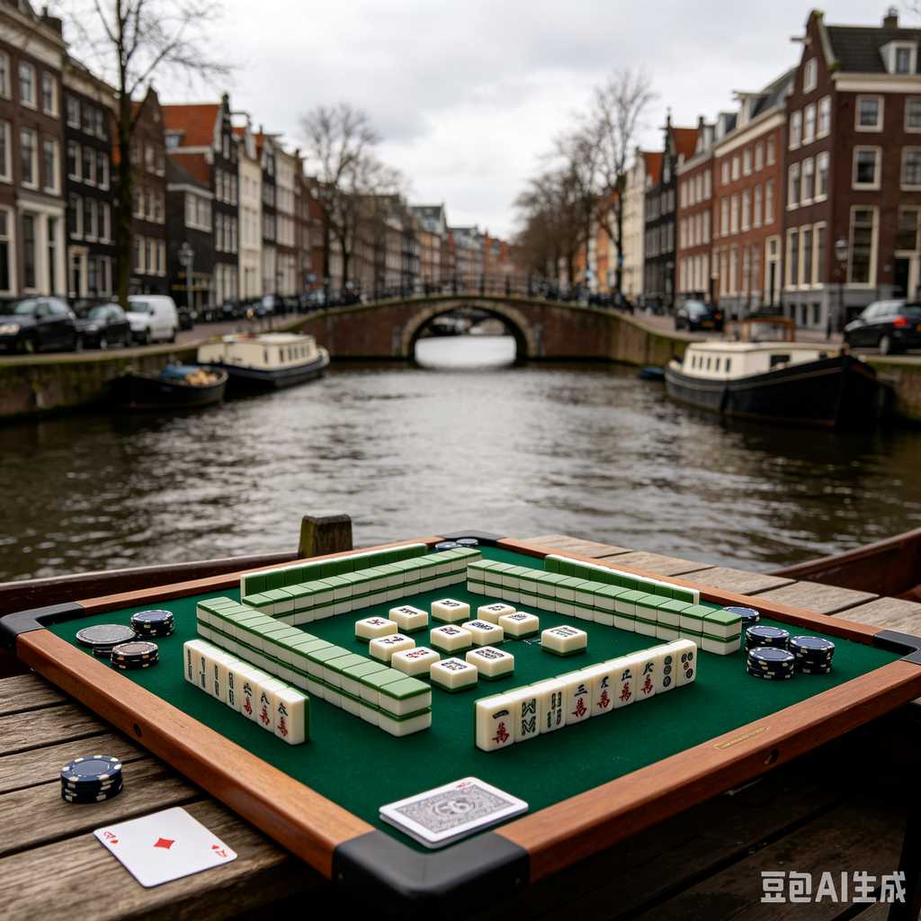wooden mahjong set