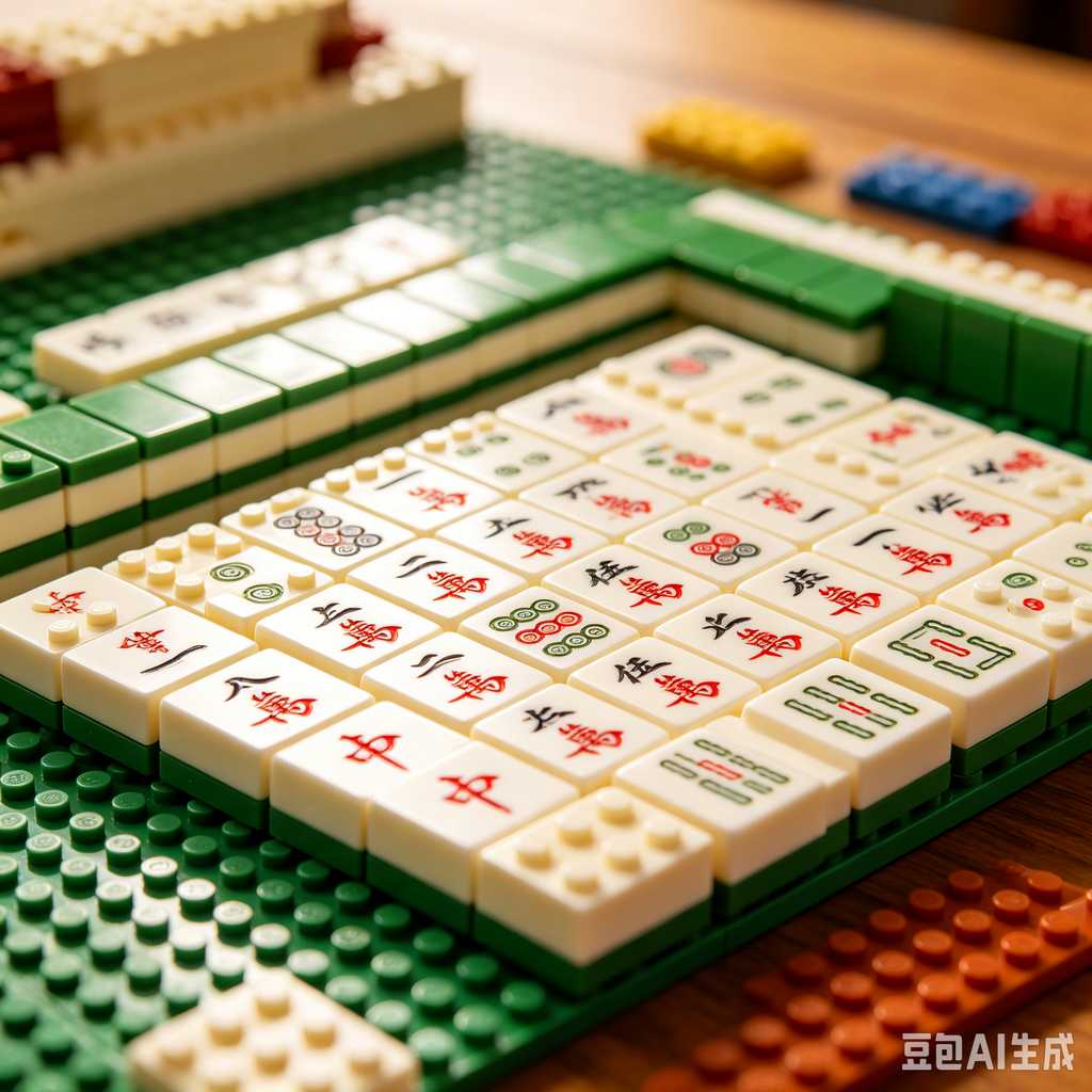 decorative text mahjong set